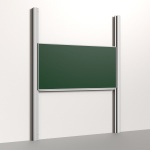 Pylonentafel, 1 Fläche, Stahlemaille grün, 100x200 cm HxB 
